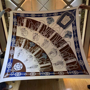 Hermes H001829S Scarves Cavalcades Scarf H50012 - Default Title - View 1