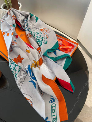 Hermes H001829S Scarves Cavalcades Scarf H50014 - Default Title - View 8