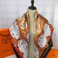Hermes H001829S Scarves Cavalcades Scarf 90 H50008 - Default Title - View 1