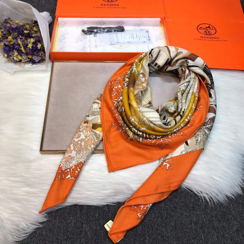 Hermes Scarves Designer Hermes Shawl Scarf 50002