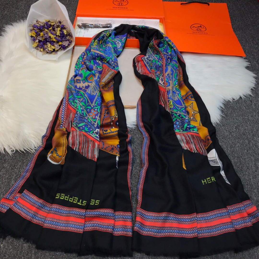 Hermes Scarves Designer Hermes Shawl Scarf 50003