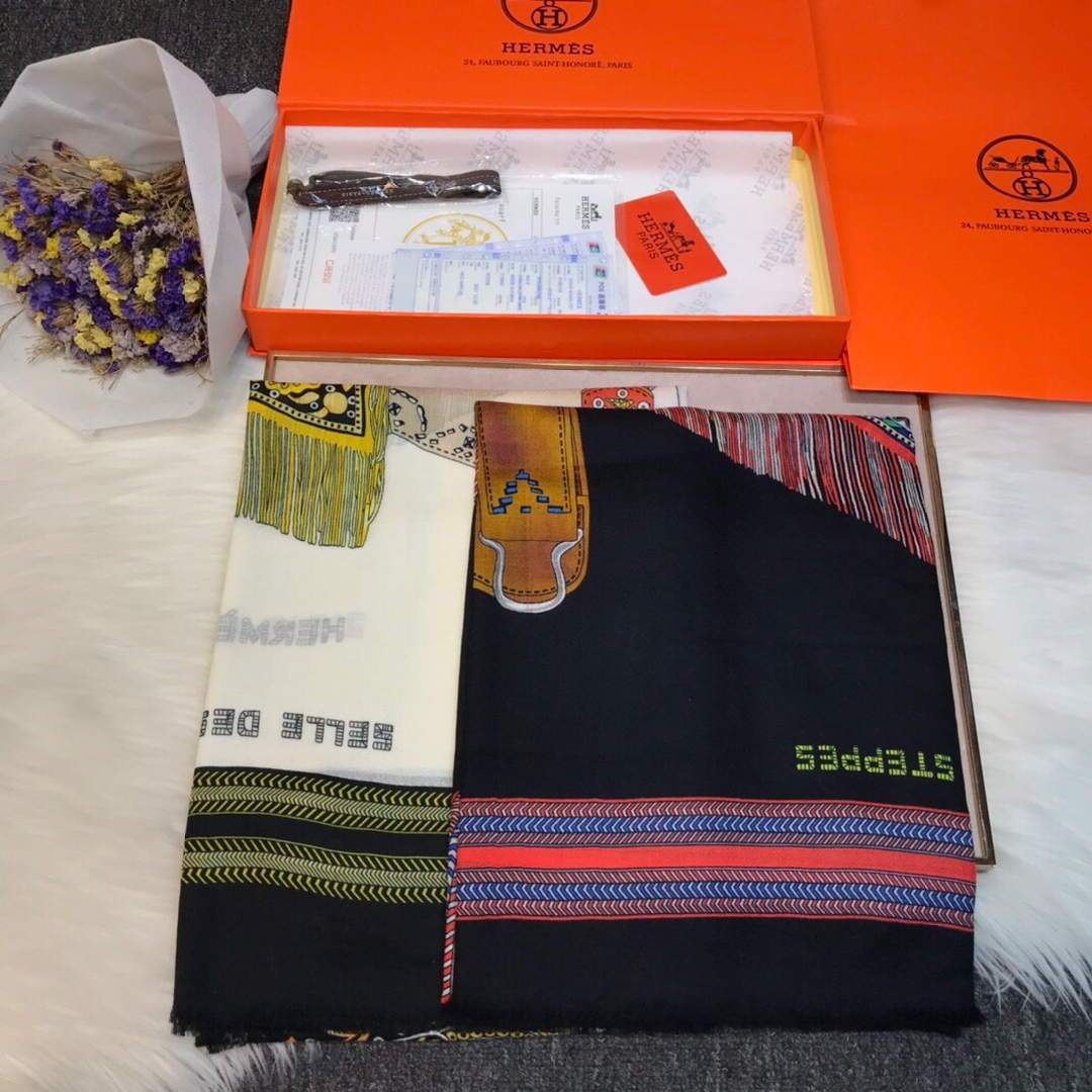 Hermes Scarves Designer Hermes Shawl Scarf 50003