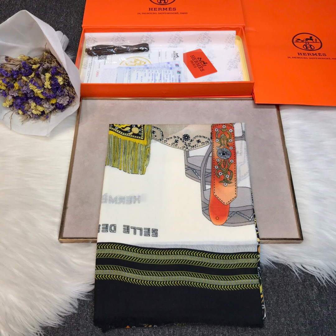 Hermes Scarves Designer Hermes Shawl Scarf 50004