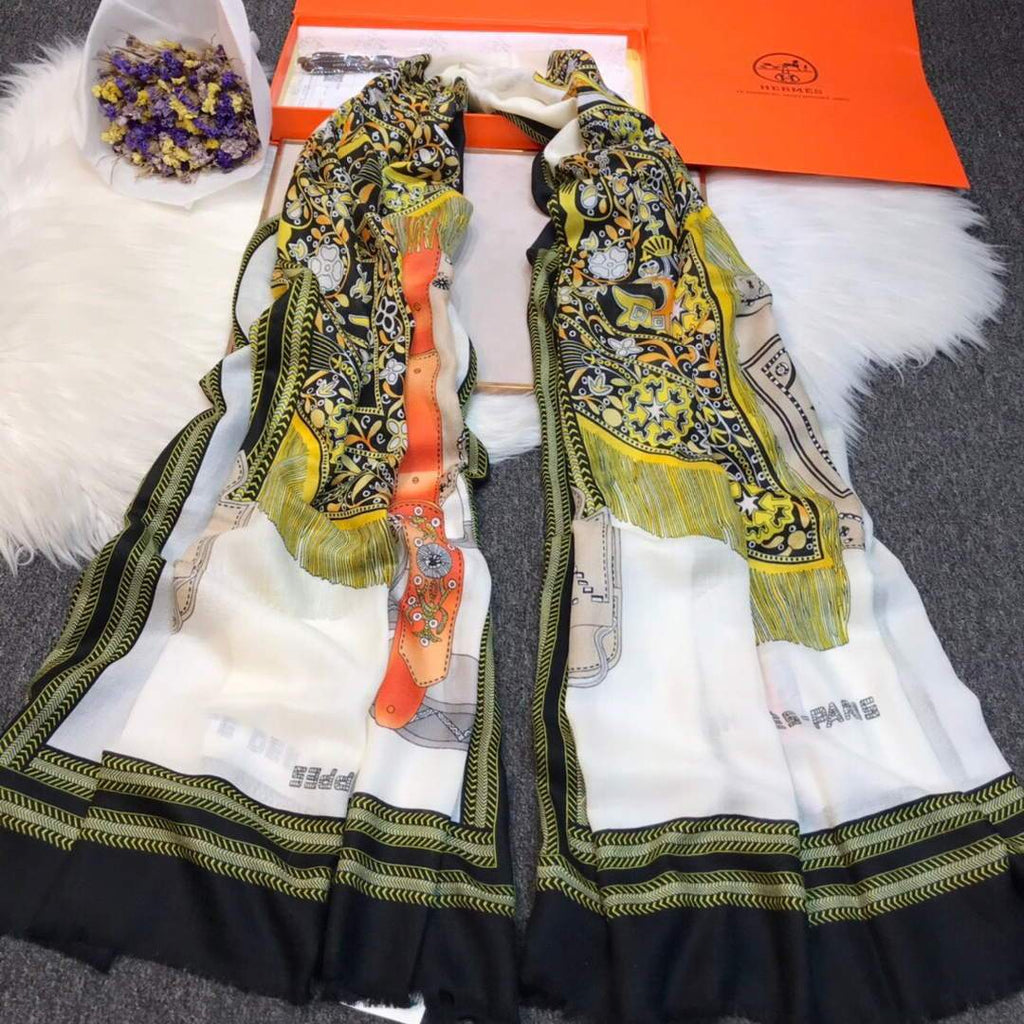 Hermes Scarves Designer Hermes Shawl Scarf 50004
