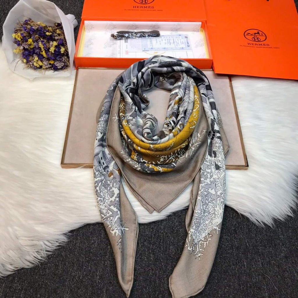 Hermes Scarves Designer Hermes Shawl Scarf 50001