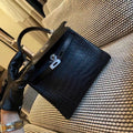 Hermes Sellier Kelly 25 Handbag Bag Crocodile leather customization SV Hardware - Gold / 25cm - View 1