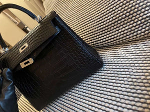 Hermes Sellier Kelly 25 Handbag Bag Crocodile leather customization SV Hardware - Gold / 25cm - View 8