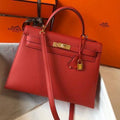Hermes Sellier Kelly 28cm of Epsom Leather Bag 20332 Red - luxibagsmall