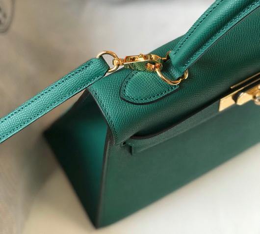 Hermes Sellier Kelly 28cm of Epsom Leather Bag 20336 Green - luxibagsmall