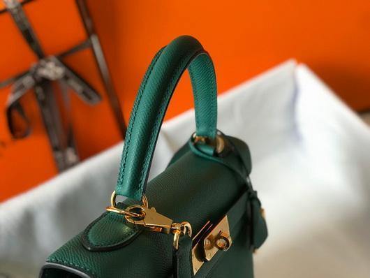 Hermes Sellier Kelly 28cm of Epsom Leather Bag 20336 Green - luxibagsmall