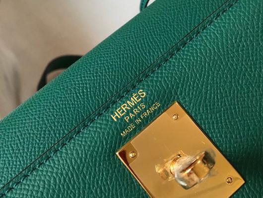 Hermes Sellier Kelly 28cm of Epsom Leather Bag 20336 Green - luxibagsmall