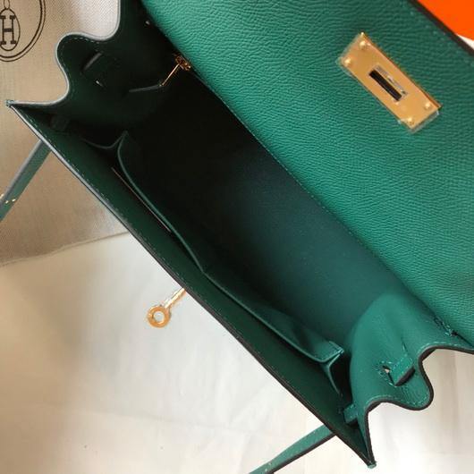 Hermes Sellier Kelly 28cm of Epsom Leather Bag 20336 Green - luxibagsmall