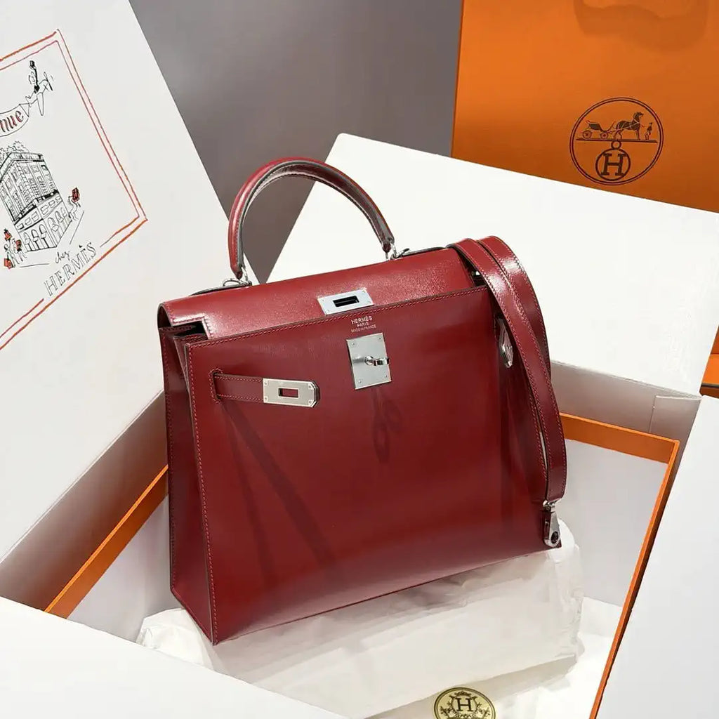 Hermes Sellier Kelly Box Leather Bag H213024