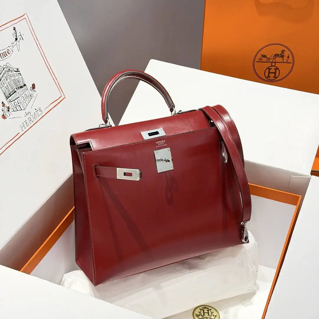 Hermes Sellier Kelly Box Leather Bag H213024