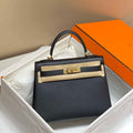 Hermes Sellier Kelly Epsom Leather Bag H213002 - Gold / 25cm x17 x 7 cm - View 1
