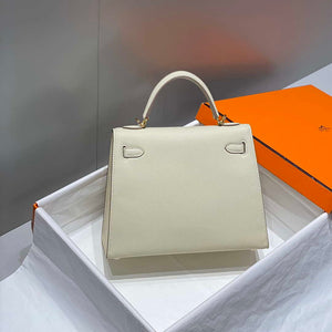 Hermes Sellier Kelly Epsom Leather Bag H213004 - Gold / 25cm x17 x 7 cm - View 11