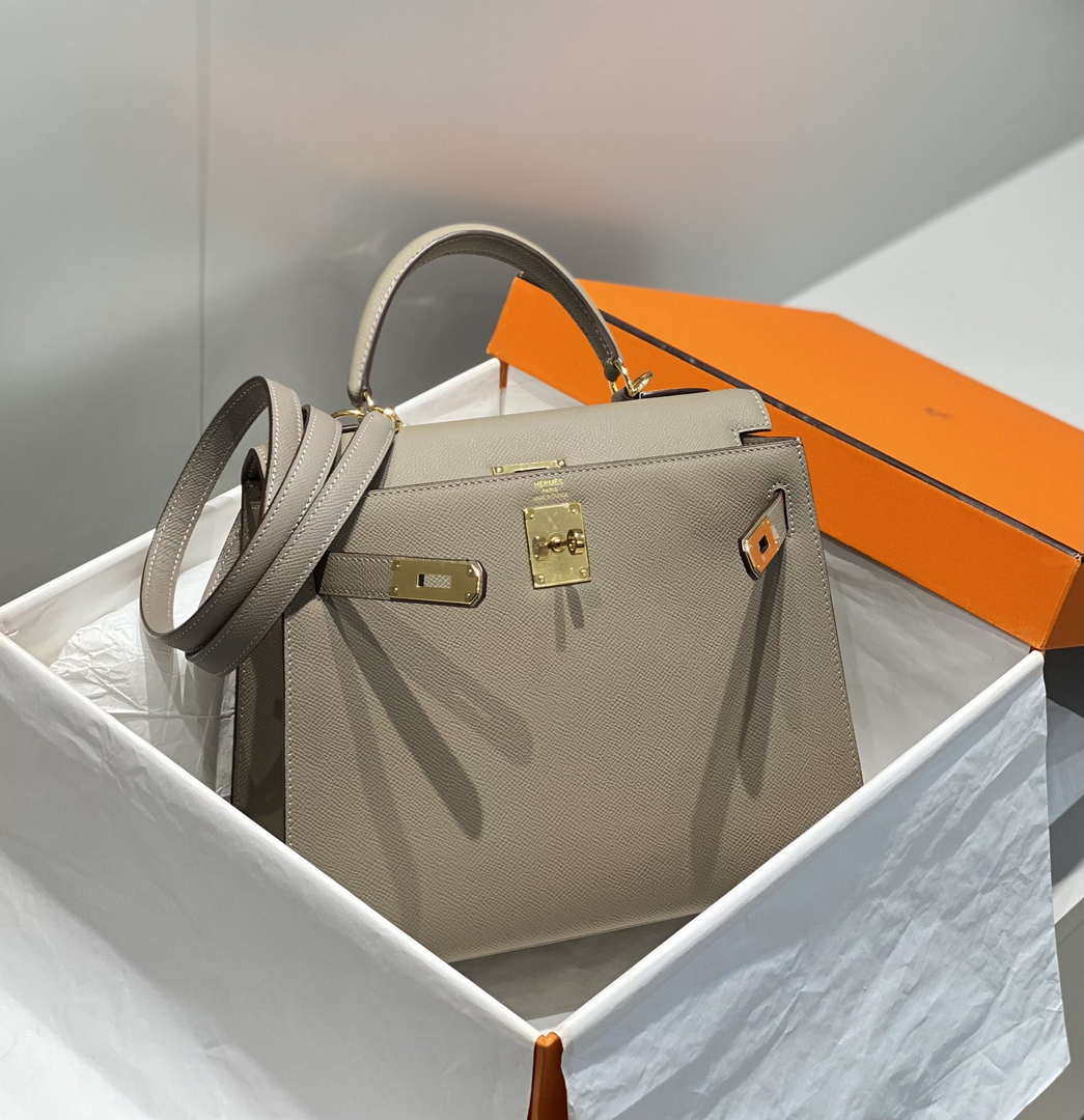 Hermes Sellier Kelly Epsom Leather Bag H213005