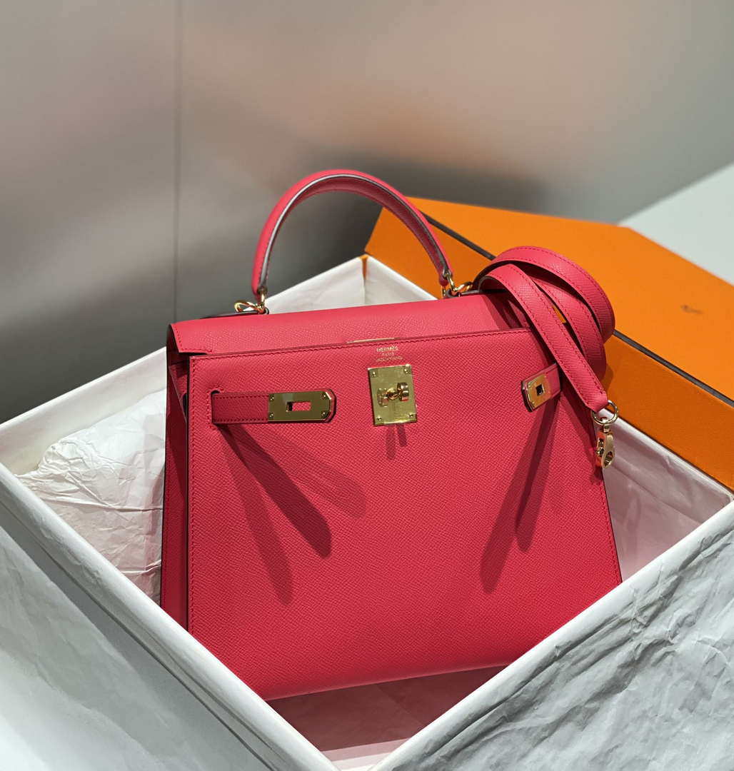 Hermes Sellier Kelly Epsom Leather Bag H213007