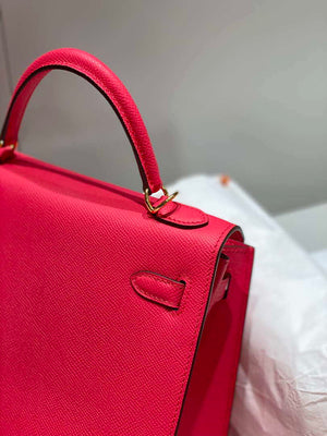Hermes Sellier Kelly Epsom Leather Bag H213007 - 25cm x17 x 7 cm - View 17