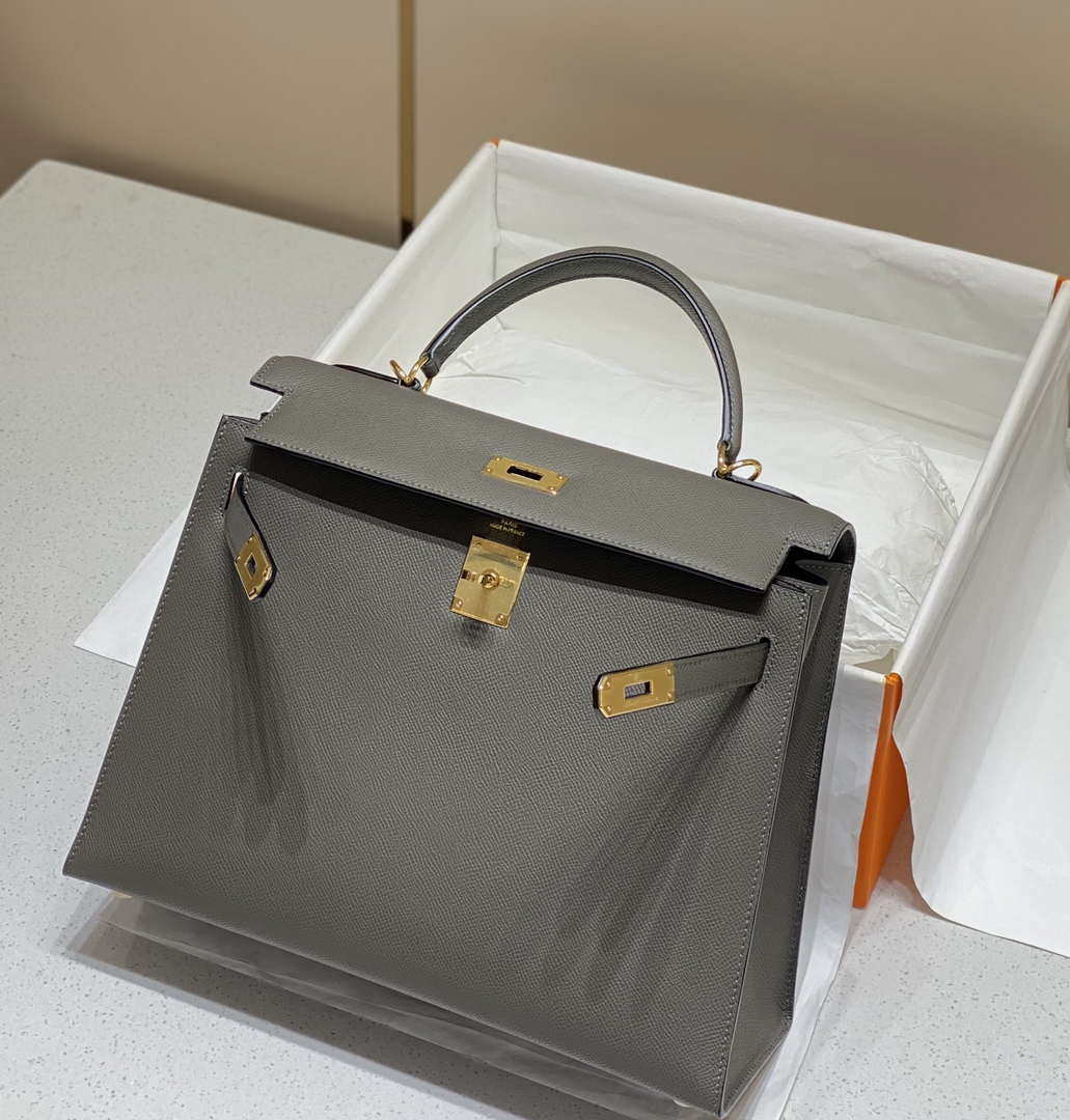 Hermes Sellier Kelly Epsom Leather Bag H213014