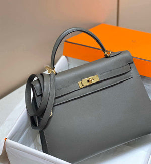 Hermes Sellier Kelly Epsom Leather Bag H213014 - 25cm x17 x 7 cm - View 4