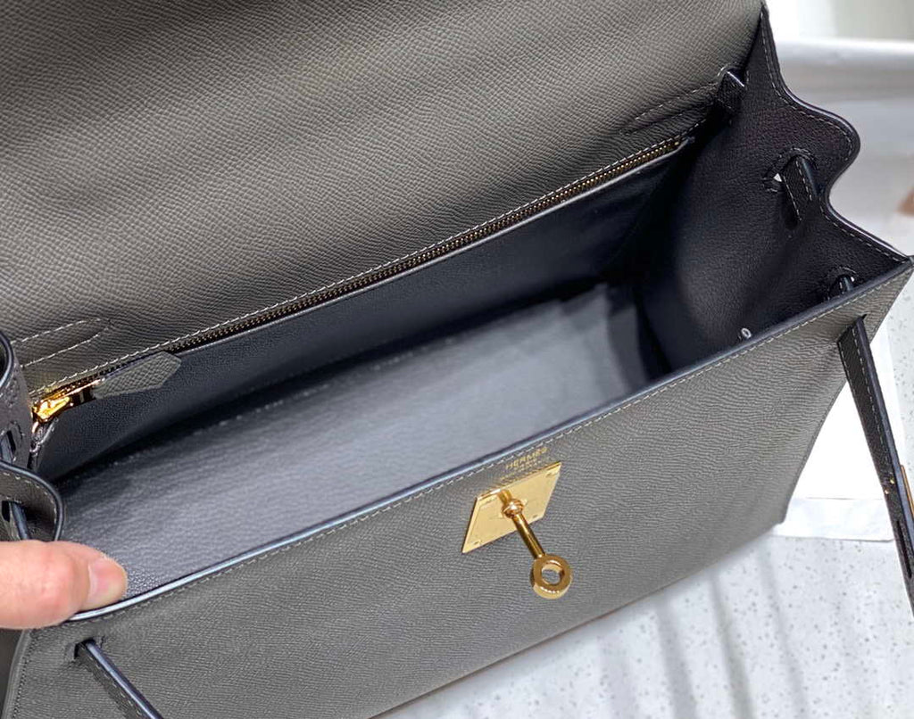 Hermes Sellier Kelly Epsom Leather Bag H213014