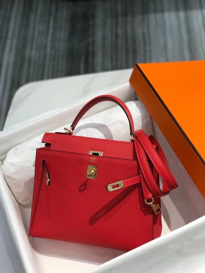 Hermes Sellier Kelly Epsom Leather Bag H213015 - 25cm x17 x 7 cm - View 4