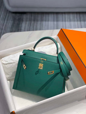 Hermes Sellier Kelly Epsom Leather Bag H213016 - 25cm x17 x 7 cm - View 4