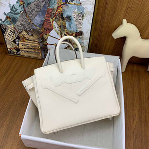 Hermes Shadow Birkin Bag Swift 25 Fully Handmade H92025 - Default Title - View 5