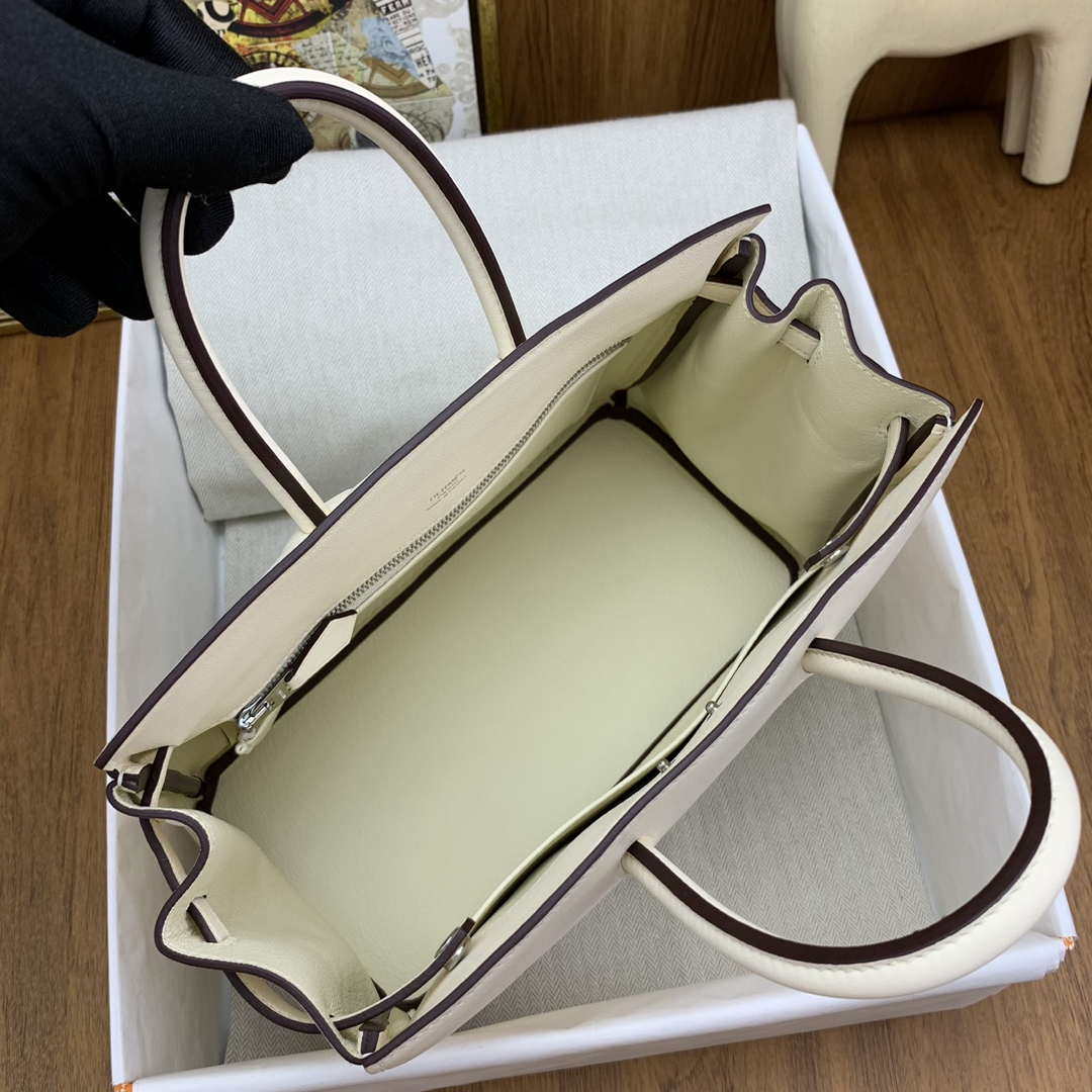 Hermes Shadow Birkin Bag Swift 25 Fully Handmade H92025