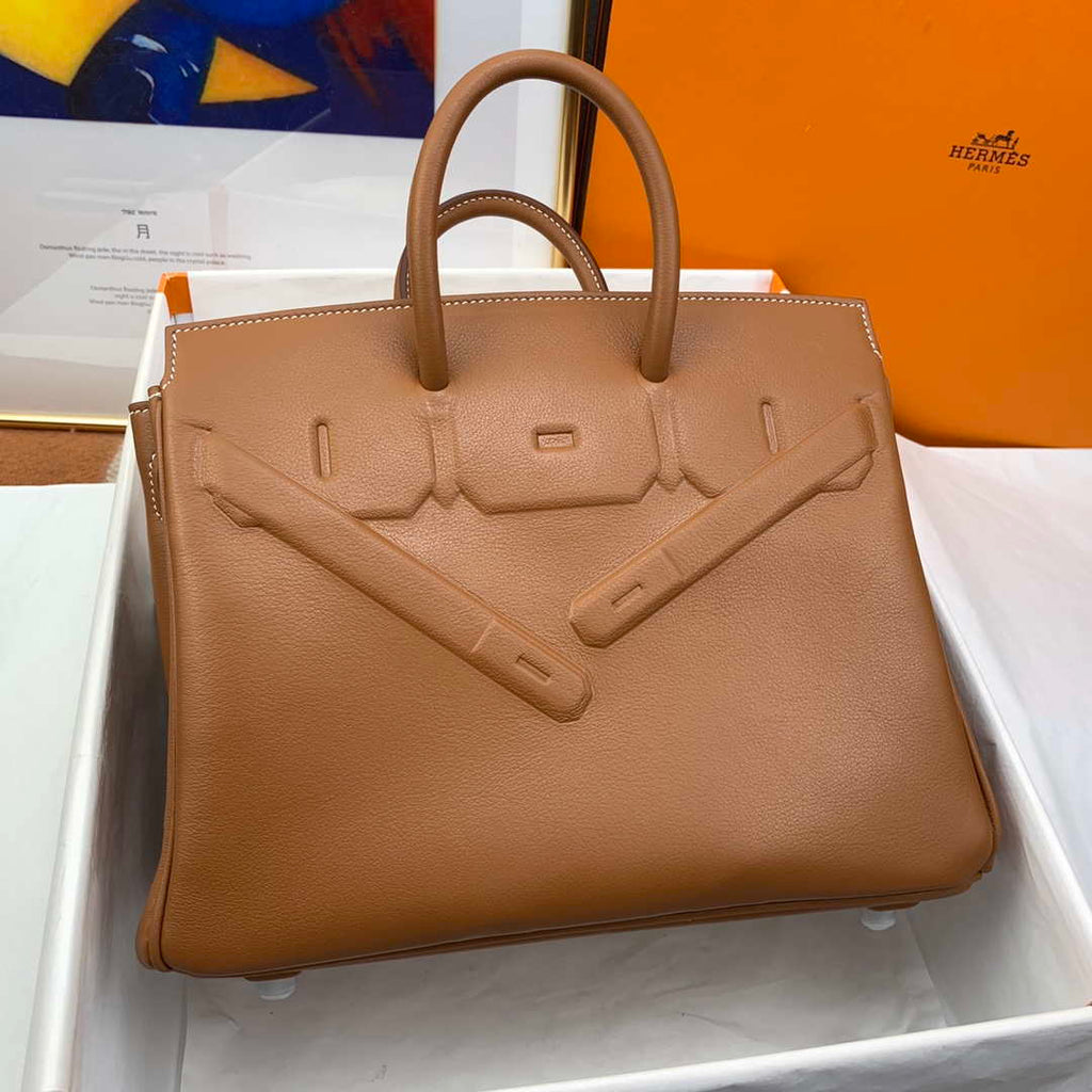 Hermes Shadow Birkin Bag Swift 25 Fully Handmade H92026