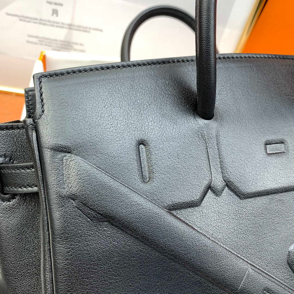 Hermes Shadow Birkin Bag Swift 25 Fully Handmade H92027