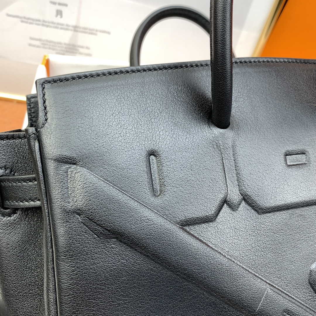 Hermes Shadow Birkin Bag Swift 25 Fully Handmade H92027