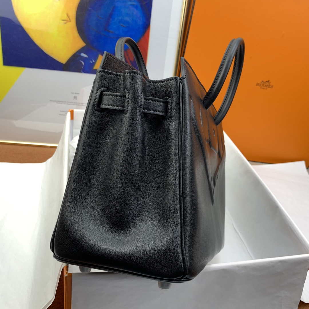 Hermes Shadow Birkin Bag Swift 25 Fully Handmade H92027