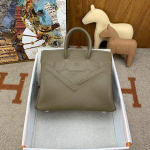 Hermes Shadow Birkin Bag Swift 25 Fully Handmade H92029 - Default Title - View 1
