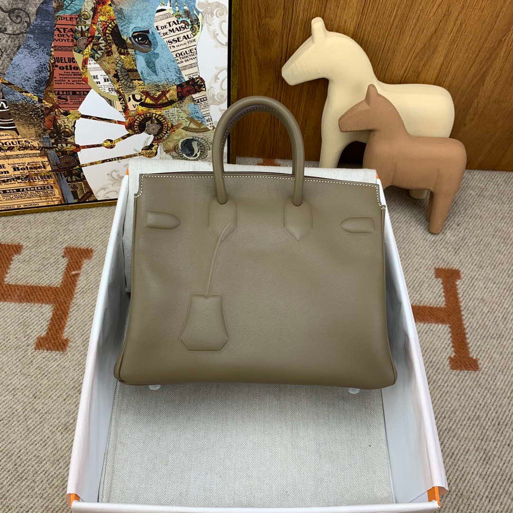 Hermes Shadow Birkin Bag Swift 25 Fully Handmade H92029