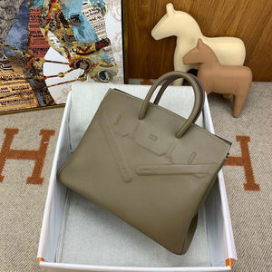 Hermes Shadow Birkin Bag Swift 25 Fully Handmade H92029 - Default Title - View 5