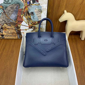 Hermes Shadow Birkin Bag Swift 25 Fully Handmade H92028 - Default Title - View 1