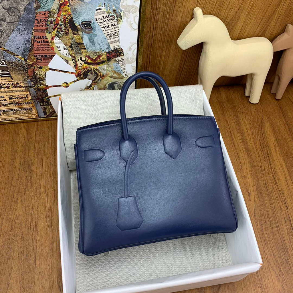 Hermes Shadow Birkin Bag Swift 25 Fully Handmade H92028