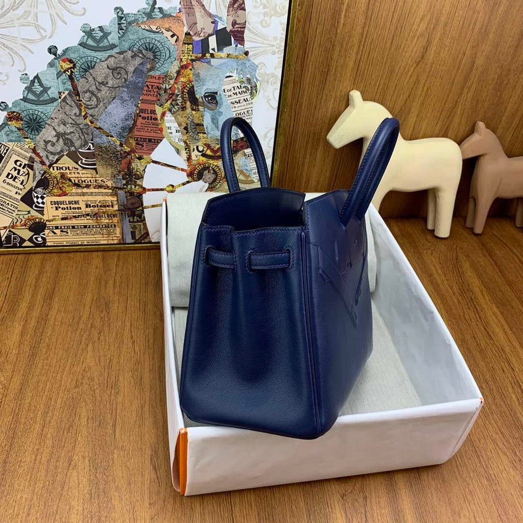 Hermes Shadow Birkin Bag Swift 25 Fully Handmade H92028