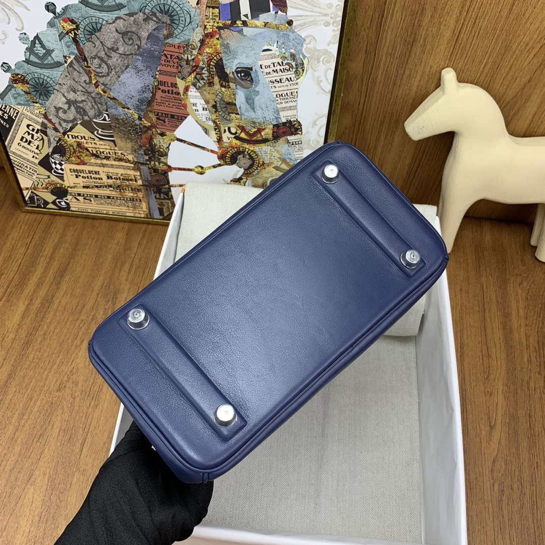 Hermes Shadow Birkin Bag Swift 25 Fully Handmade H92028