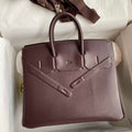 Hermes Shadow Birkin Bag Swift 25 Fully Handmade H92030 - Default Title - View 1