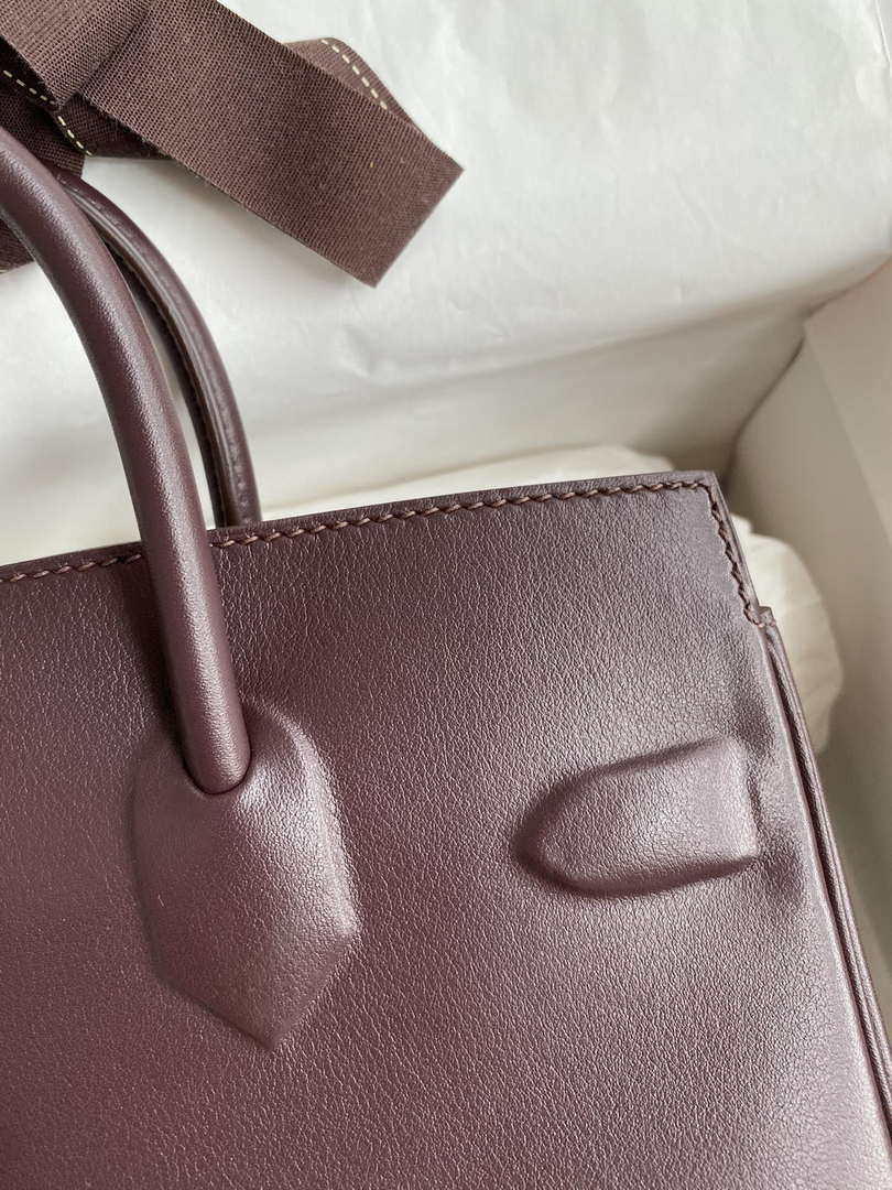 Hermes Shadow Birkin Bag Swift 25 Fully Handmade H92030
