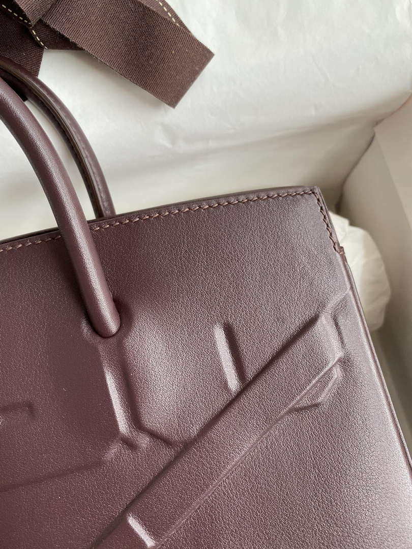 Hermes Shadow Birkin Bag Swift 25 Fully Handmade H92030 - Default Title - View 4