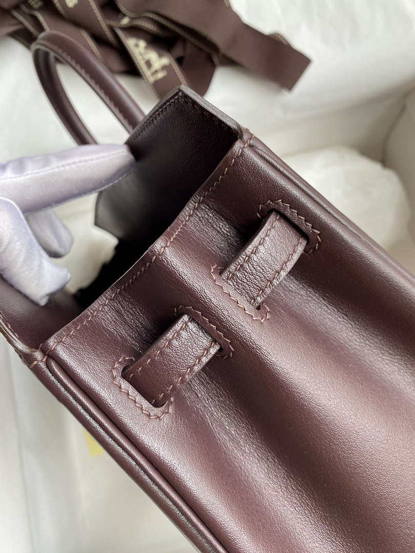 Hermes Shadow Birkin Bag Swift 25 Fully Handmade H92030
