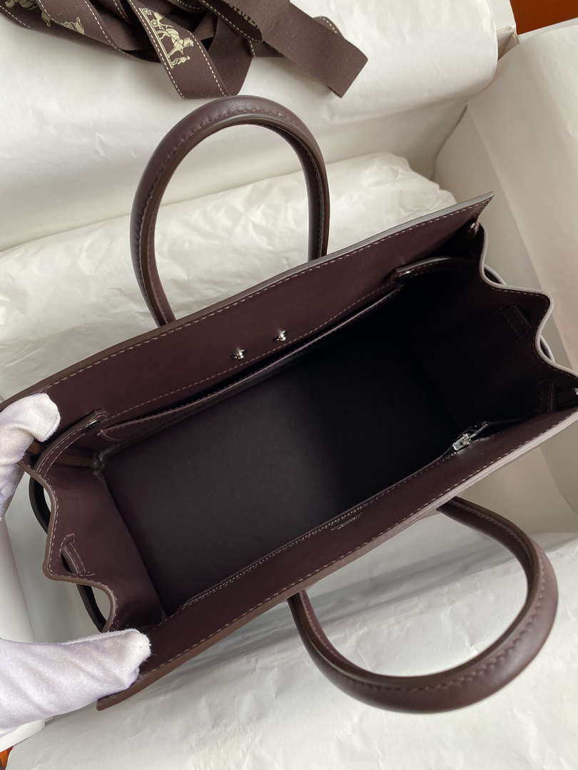 Hermes Shadow Birkin Bag Swift 25 Fully Handmade H92030