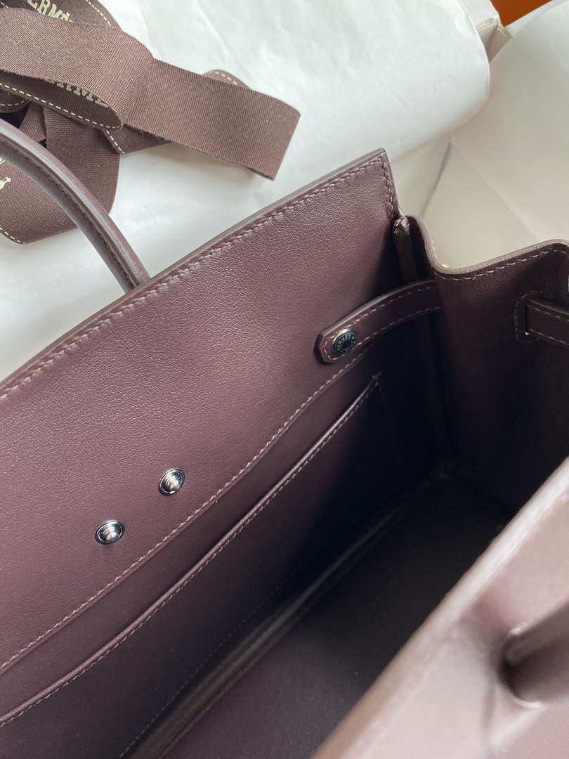 Hermes Shadow Birkin Bag Swift 25 Fully Handmade H92030