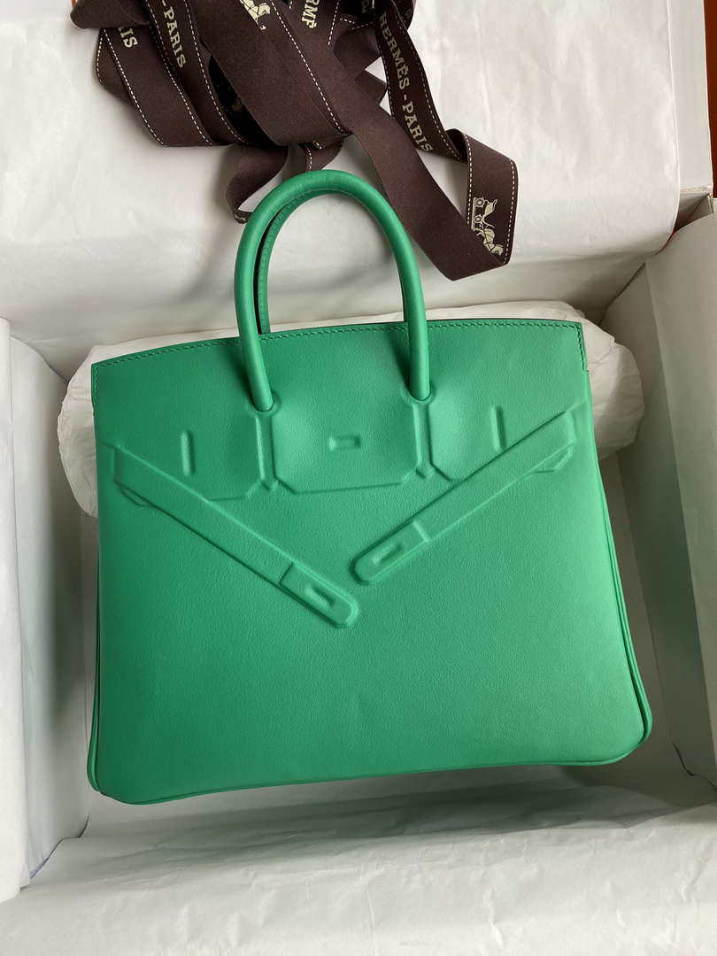 Hermes Shadow Birkin Bag Swift 25 Fully Handmade H92031
