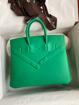 Hermes Shadow Birkin Bag Swift 25 Fully Handmade H92031 - Default Title - View 1