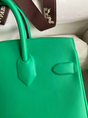 Hermes Shadow Birkin Bag Swift 25 Fully Handmade H92031 - Default Title - View 3